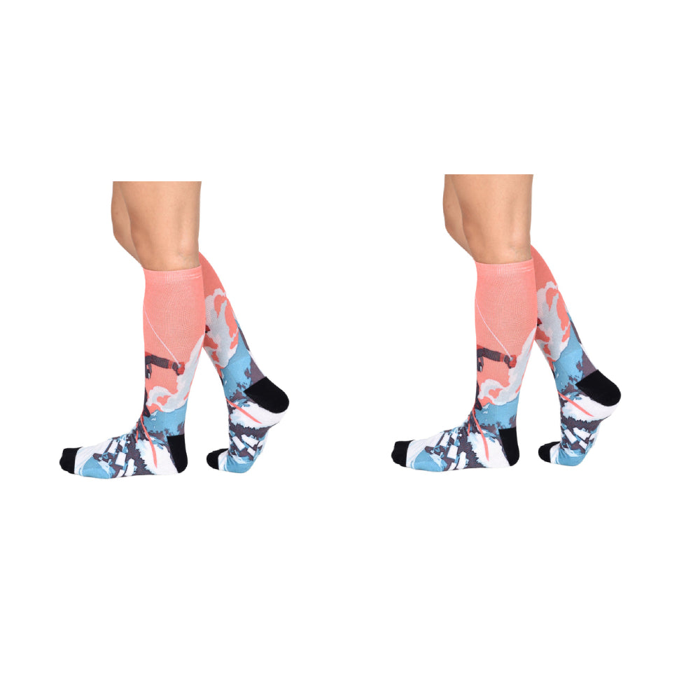Men & Women's CoolMax Knee-High Socks, Nature Inspired Collection for Men & Women Eco-Friendly Knee High Socks