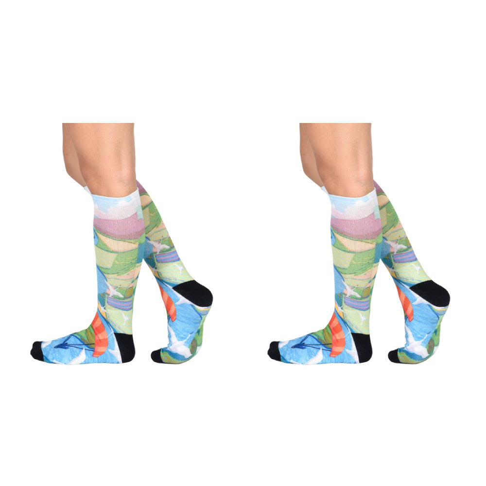 Men & Women's CoolMax Knee-High Socks, Nature Inspired Collection for Men & Women Eco-Friendly Knee High Socks