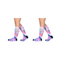Sierra Socks - Purple Haze Pattern Unisex Socks, Unique Colorful Socks, Running Socks, Fashion Socks
