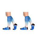Sierra Socks Sunrise Pattern CoolMax Socks, Nature Collection for Men & Women Eco-Friendly Colorful Crew Socks