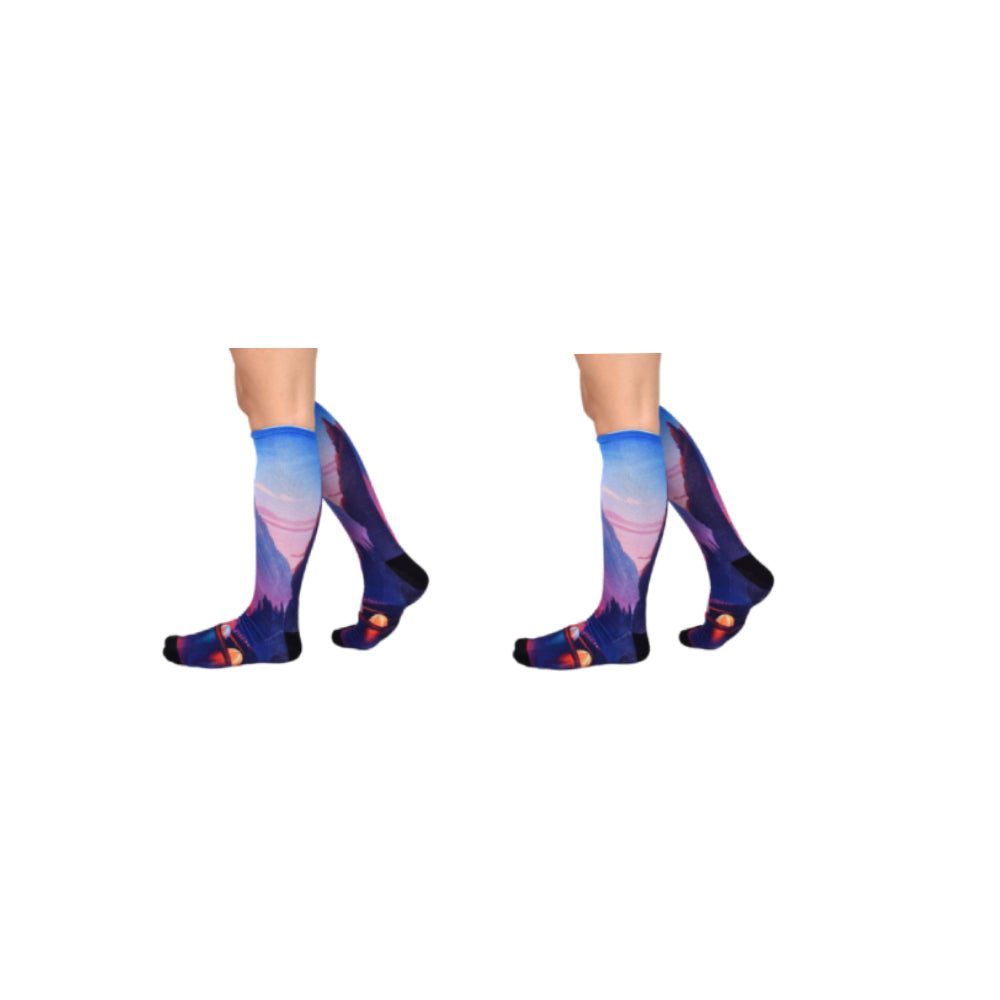 Men & Women's CoolMax Knee-High Socks, Nature Inspired Collection for Men & Women Eco-Friendly Knee High Socks