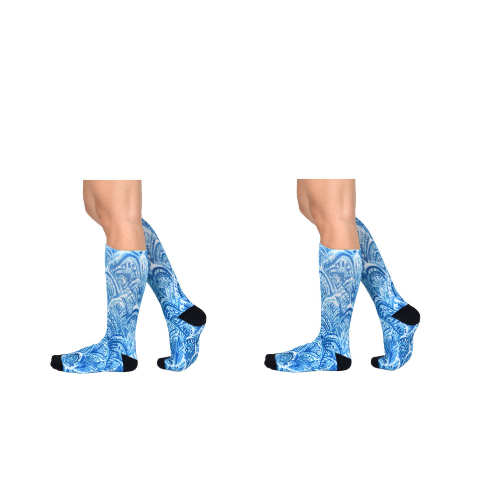 Men & Women's CoolMax Knee-High Socks, Nature Inspired Collection for Men & Women Eco-Friendly Knee High Socks