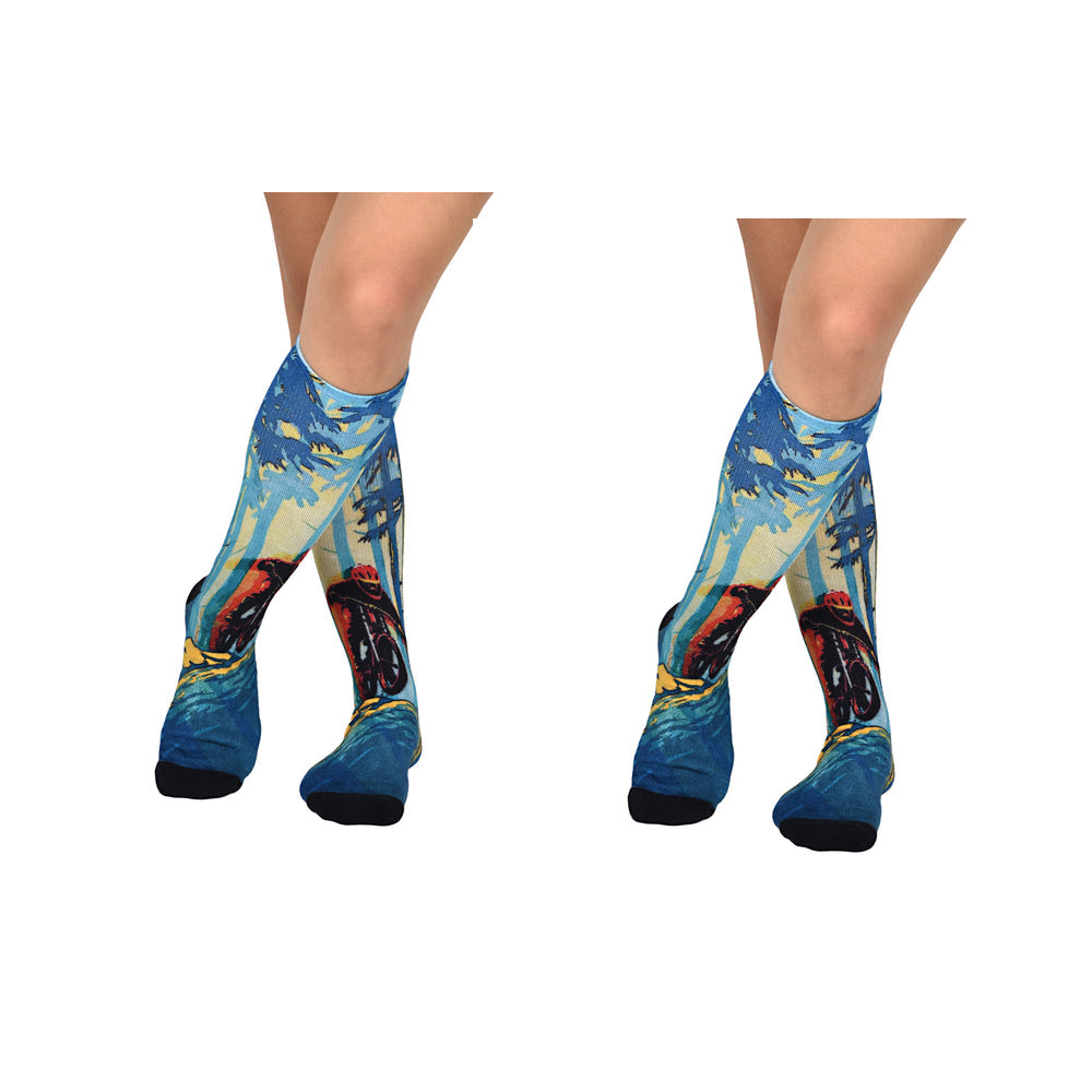 Men & Women's CoolMax Knee-High Socks, Nature Inspired Collection for Men & Women Eco-Friendly Knee High Socks