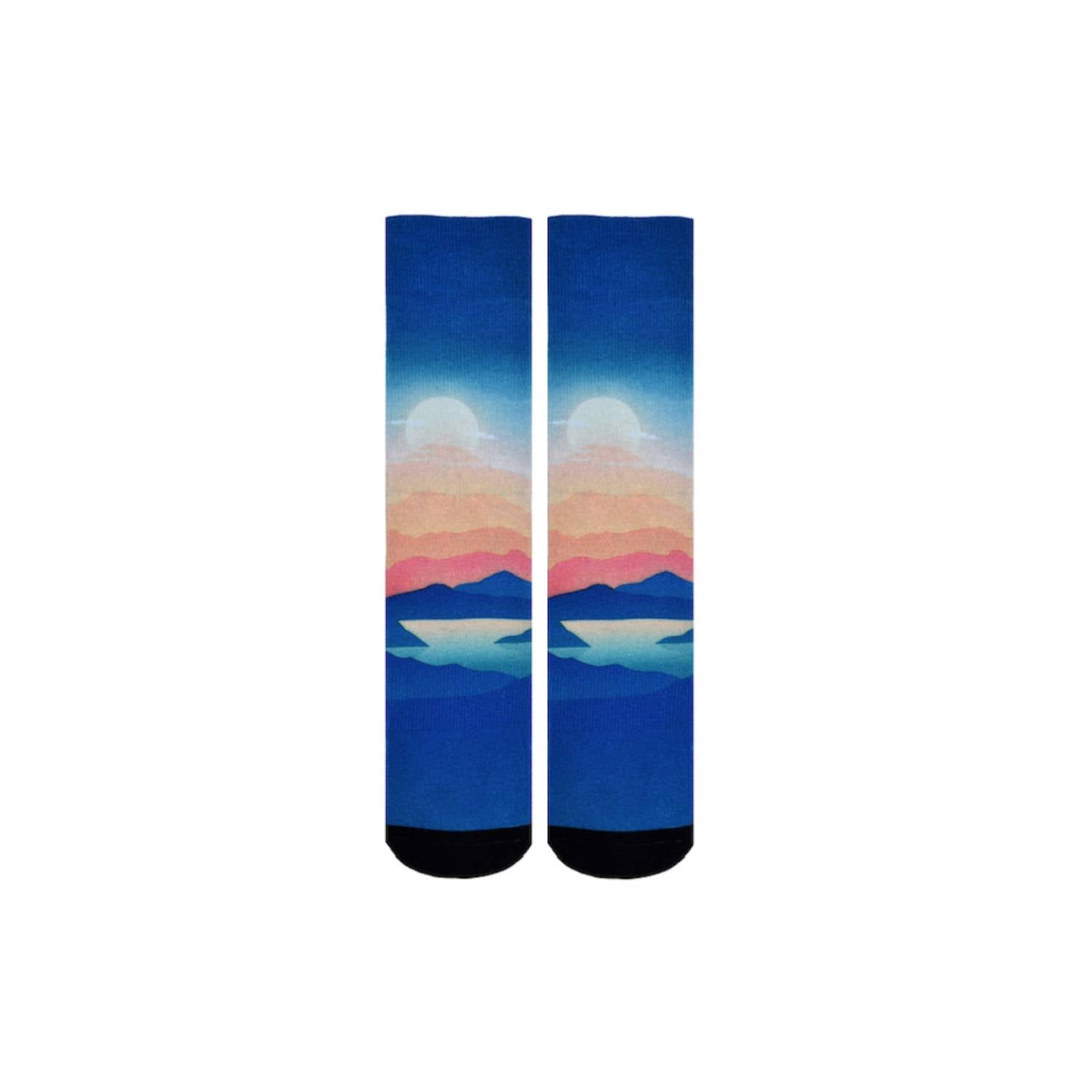 Men & Women's CoolMax Knee-High Socks, Nature Inspired Collection for Men & Women Eco-Friendly Knee High Socks