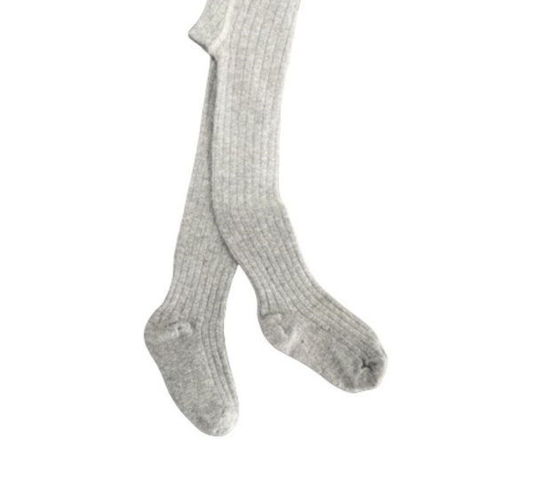 Sierra Socks Toddler & Girls Ribbed Cotton Tights, School Uniform Seamless Toe Comfortable Leggings