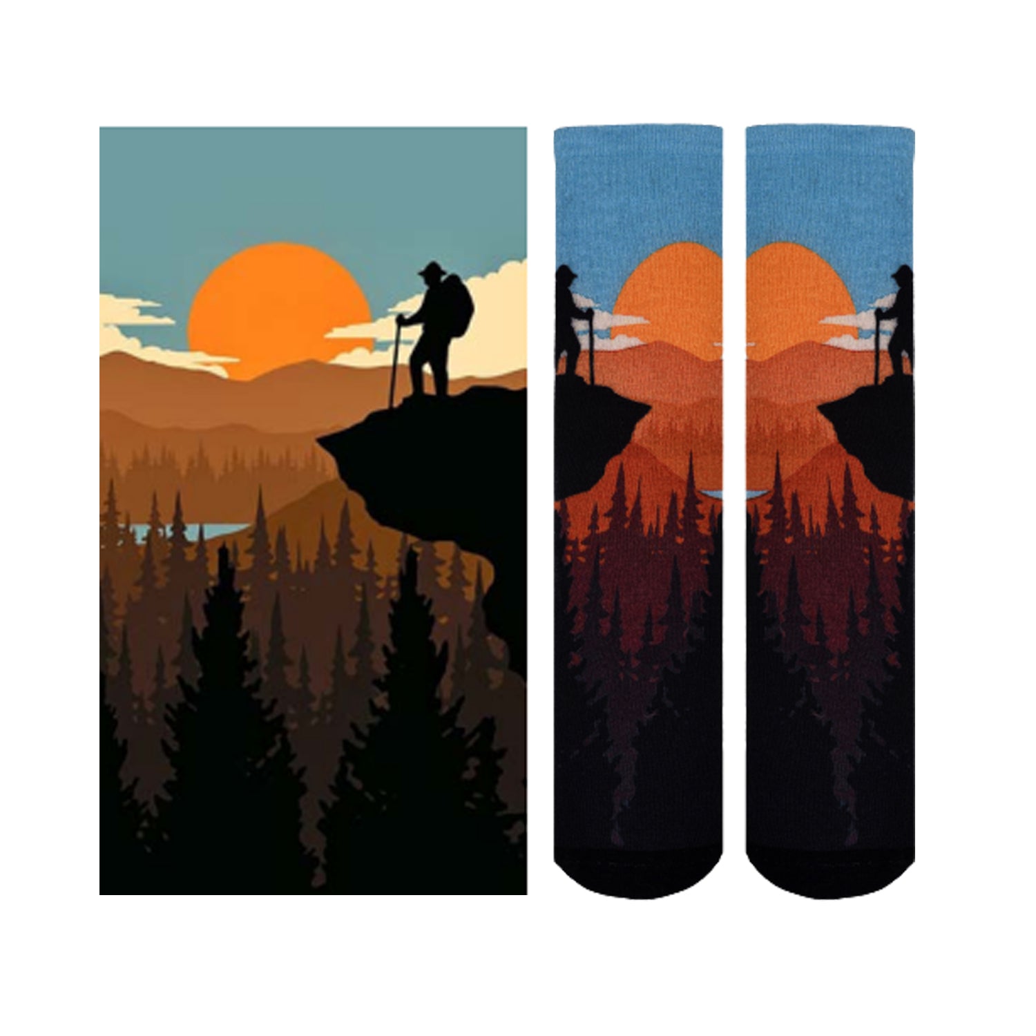 Men and Women's CoolMax Knee High Socks - Colorful, Fun and Sporty Socks