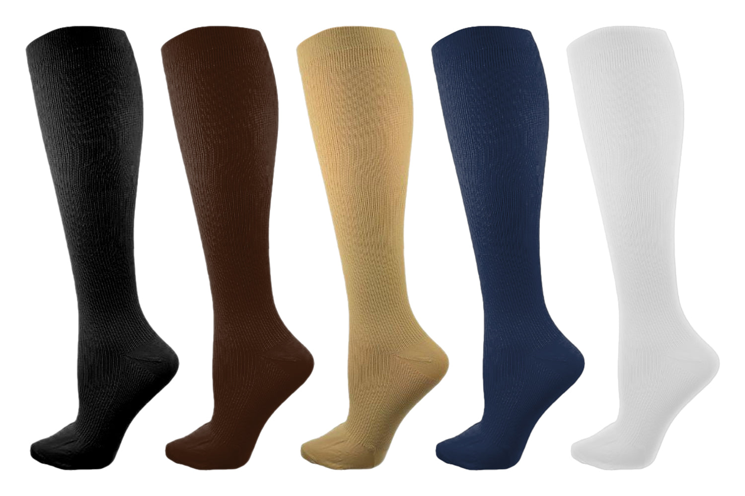 Sierra Socks Unisex Cotton Over-the-Calf Trouser Socks - 20-30 mmHg U111
