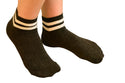 Women's Bamboo Quarter Hi Performance Socks Striped Ankle and Sporty