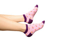 Floral Pattern Ankle Low Cut Cotton Socks
