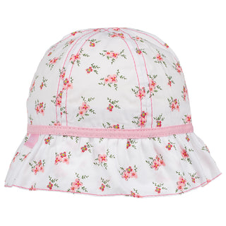 Beautiful Floral Print -Infant Girl Maxi Hat 0-18 Months