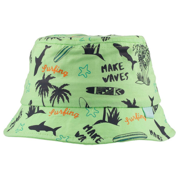 Make Waves Surfing Coconut Tree Beach - Baby Fedora Hat 1-3 Years