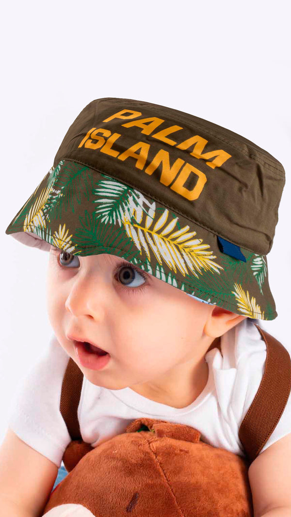 Palm Island Artwork 4-8 Years Old-Kids Fedora Hat