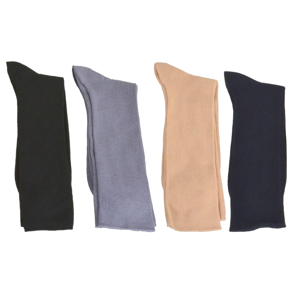 Diabetic True Rib Combed Cotton Crew Socks M11