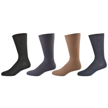 Diabetic True Rib Combed Cotton Crew Socks M11