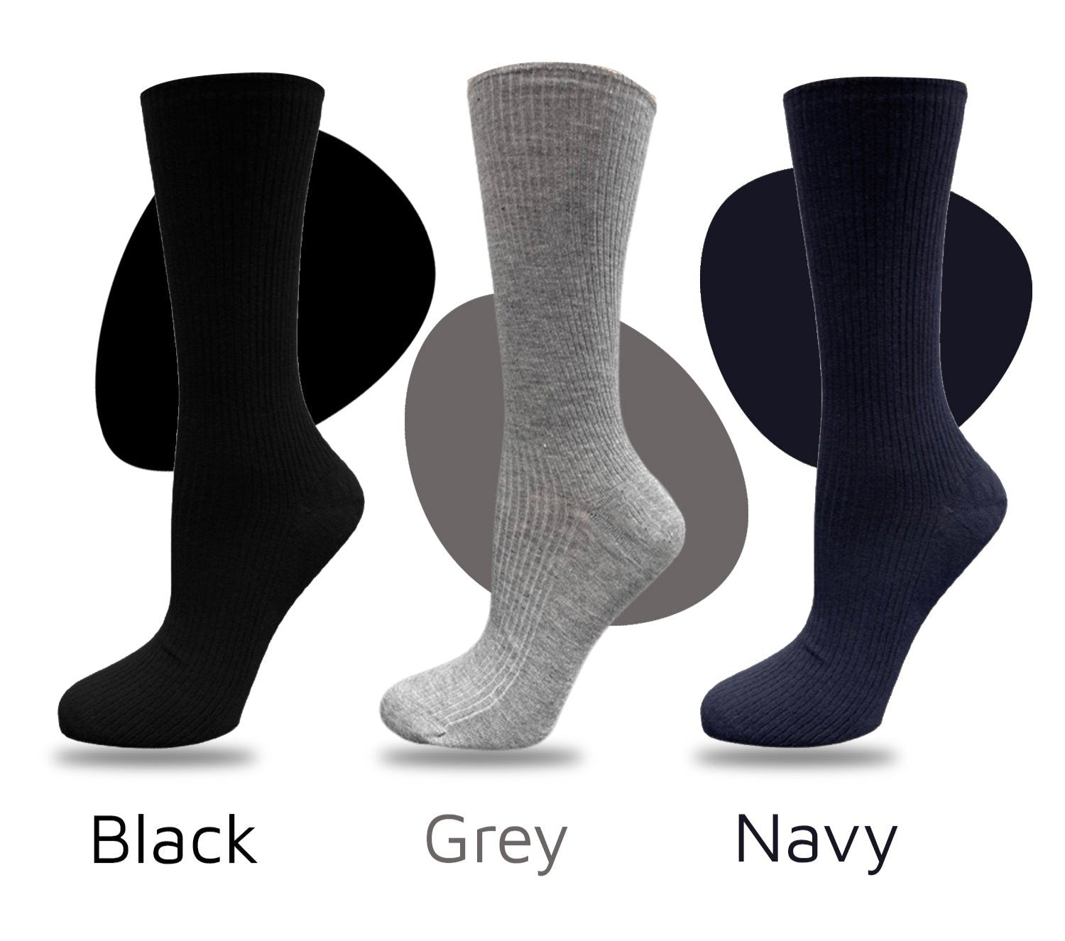 Diabetic/Arthritic Rayon from Bamboo Crew Socks