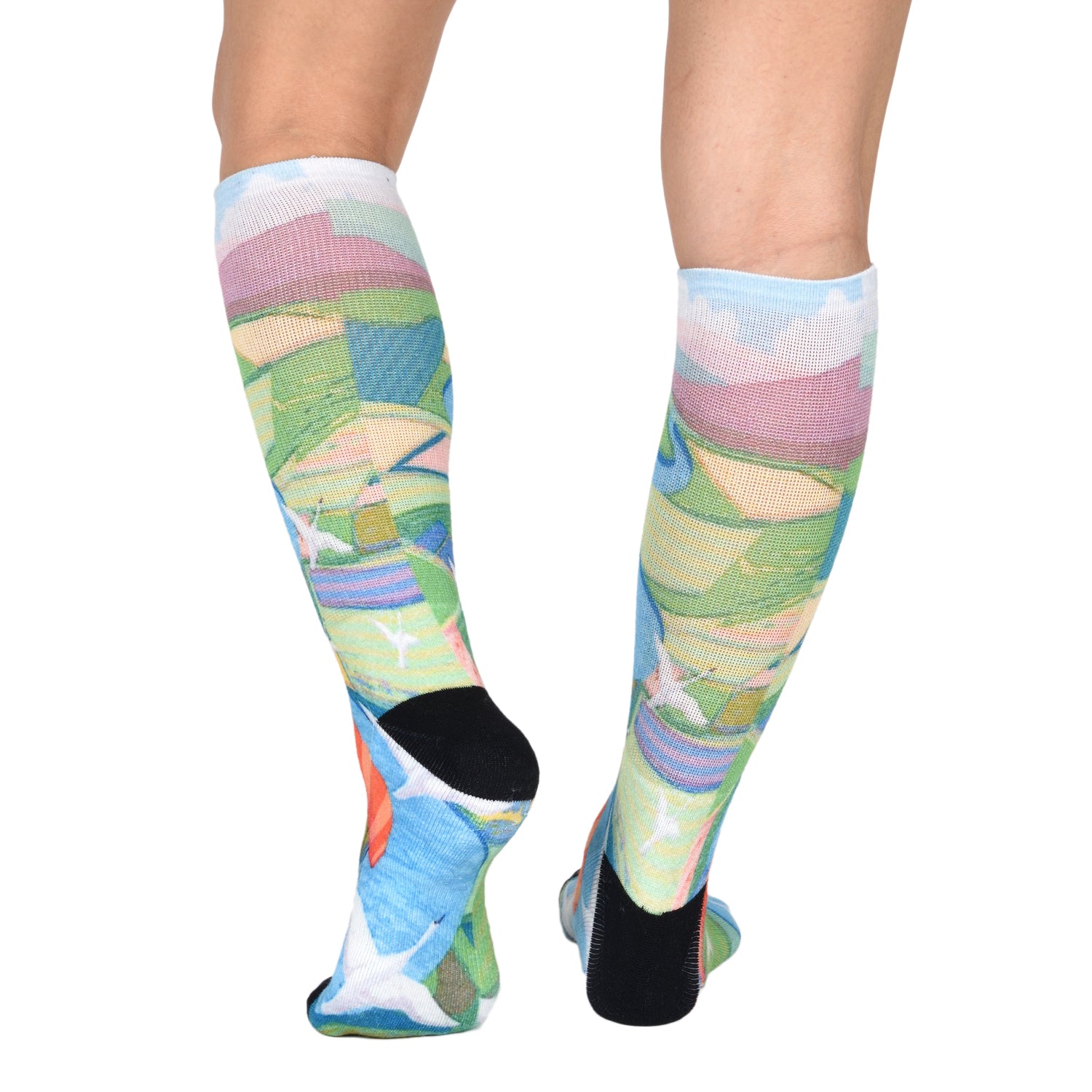 Men & Women's CoolMax Knee-High Socks, Nature Inspired Collection for Men & Women Eco-Friendly Knee High Socks