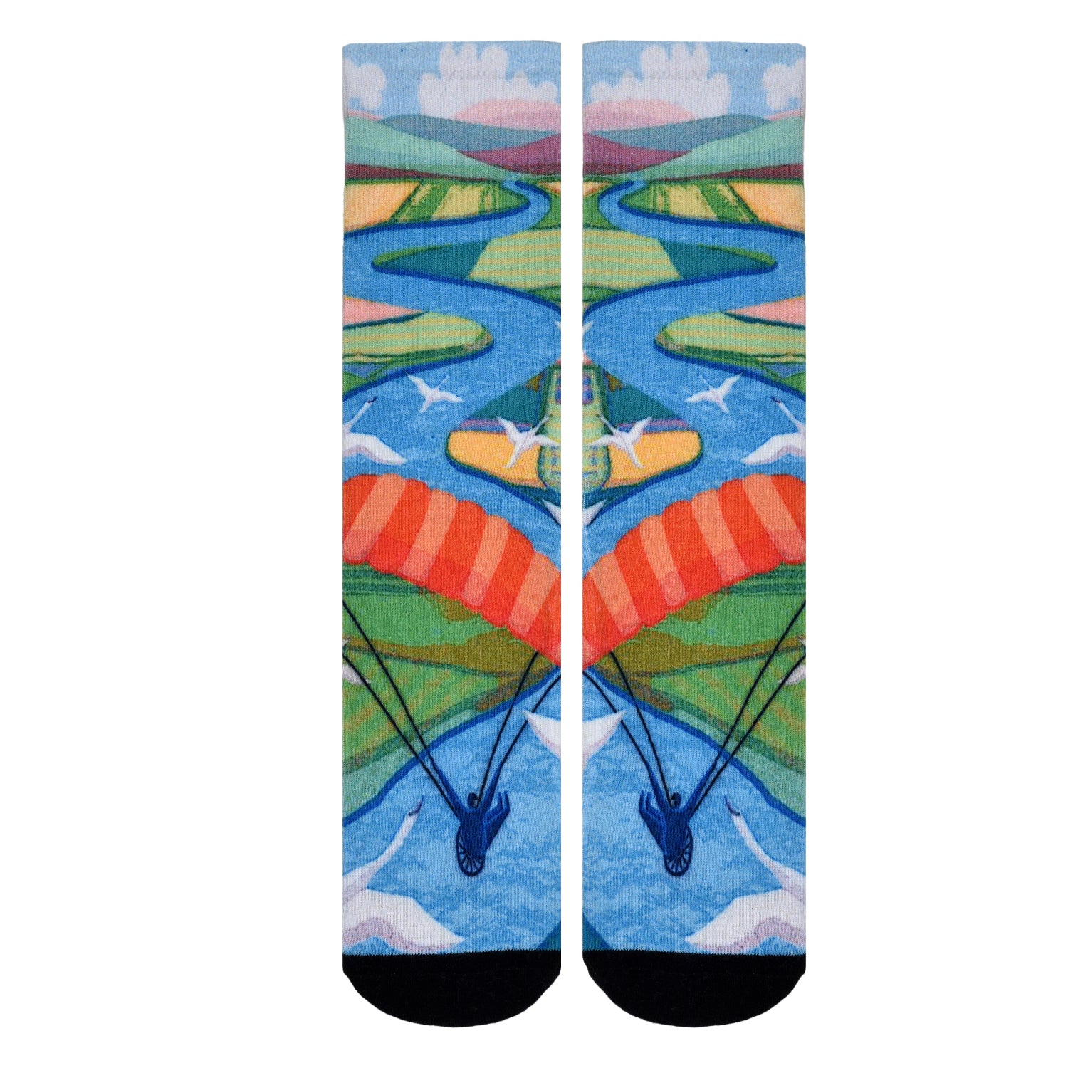 Men & Women's CoolMax Knee-High Socks, Nature Inspired Collection for Men & Women Eco-Friendly Knee High Socks