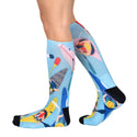 Sierra Socks Kayak Fever Pattern CoolMax Socks, Nature Collection for Men & Women Eco-Friendly Crew Socks