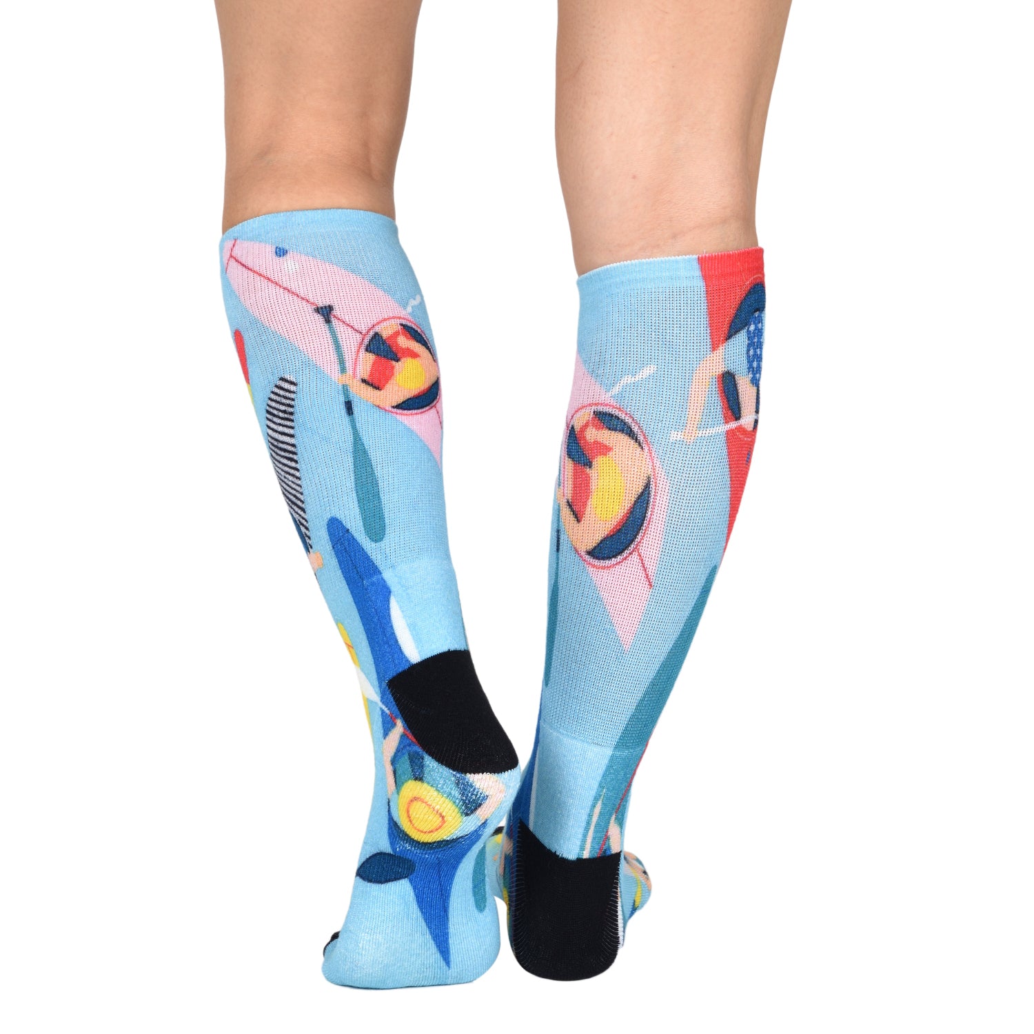Men & Women's CoolMax Knee-High Socks, Nature Inspired Collection for Men & Women Eco-Friendly Knee High Socks