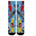 Sierra Socks Kayak Fever Pattern Unisex Socks, Kayak Fishing Socks, Comes in 1-Pair, 2 Pair & 3 Pair Pack