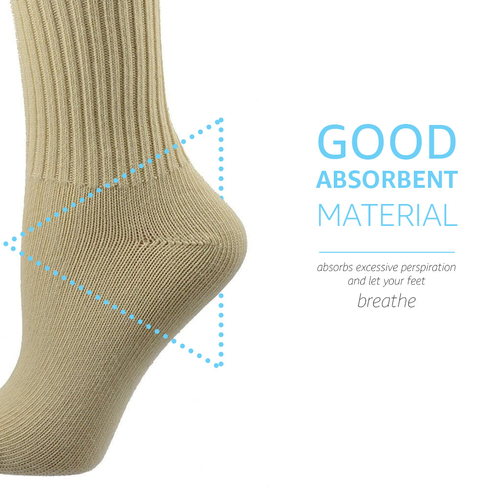 Organic Cotton Midweight Outdoor Unisex Athletic Crew Socks 3 Pair Pack W2100