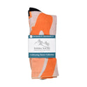 Sierra Socks Orange Creamsicle Pattern CoolMax Socks, Nature Collection for Men & Women Eco-Friendly Crew Socks