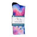 Sierra Socks - Purple Haze Pattern CoolMax Socks, Nature Collection for Men & Women Eco-Friendly Colorful Crew Socks
