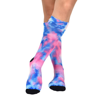 Sierra Socks - Purple Haze Pattern CoolMax Socks, Nature Collection for Men & Women Eco-Friendly Colorful Crew Socks