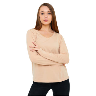 Comprar sand Women's V-Neck Long Sleeve T-Shirts