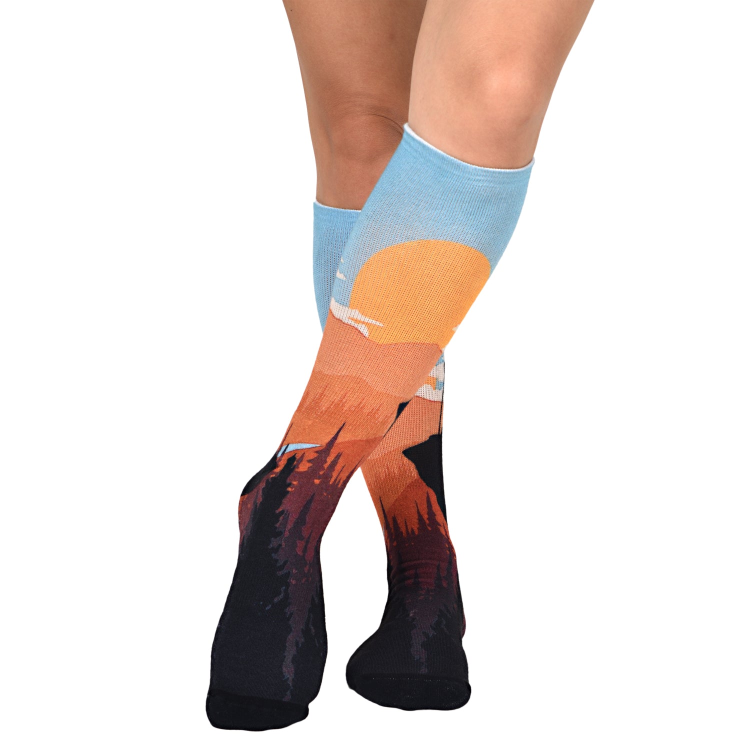 Men and Women's CoolMax Knee High Socks - Colorful, Fun and Sporty Socks