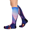 Sierra Socks Valley Camping Pattern Socks, Available in Men's and Women's Sizes, 1-pair, 2 Pair & 3 Pair Packs