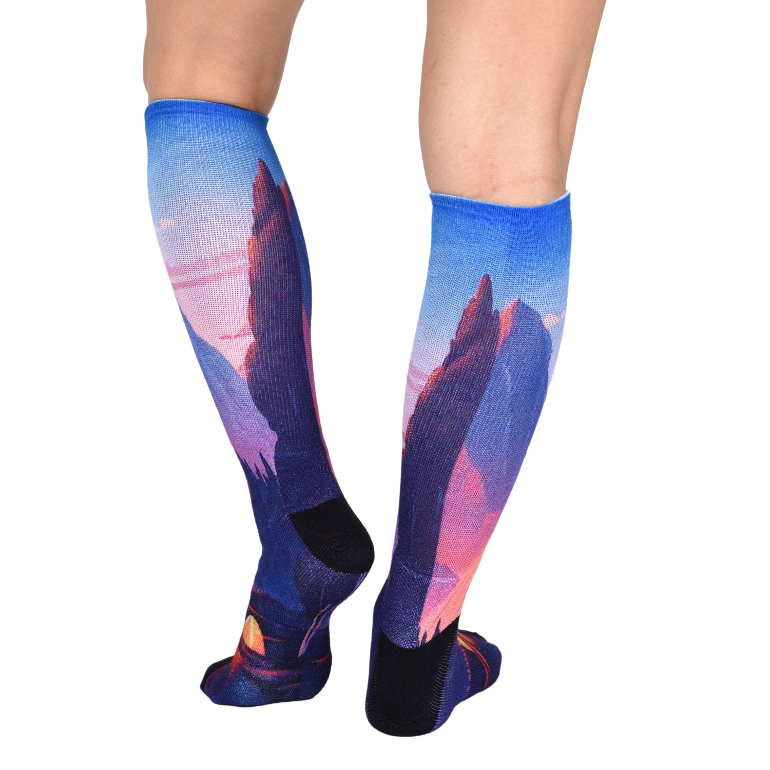 Men & Women's CoolMax Knee-High Socks, Nature Inspired Collection for Men & Women Eco-Friendly Knee High Socks