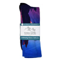 Sierra Socks Valley Camping Pattern CoolMax Socks, Nature Collection for Men & Women Eco-Friendly Colorful Crew Socks